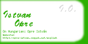 istvan opre business card